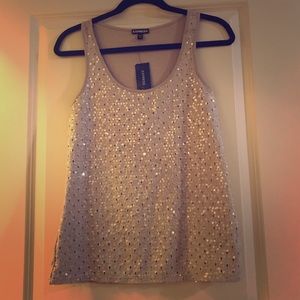 Express Sequin Tank. Size Small. New with tags